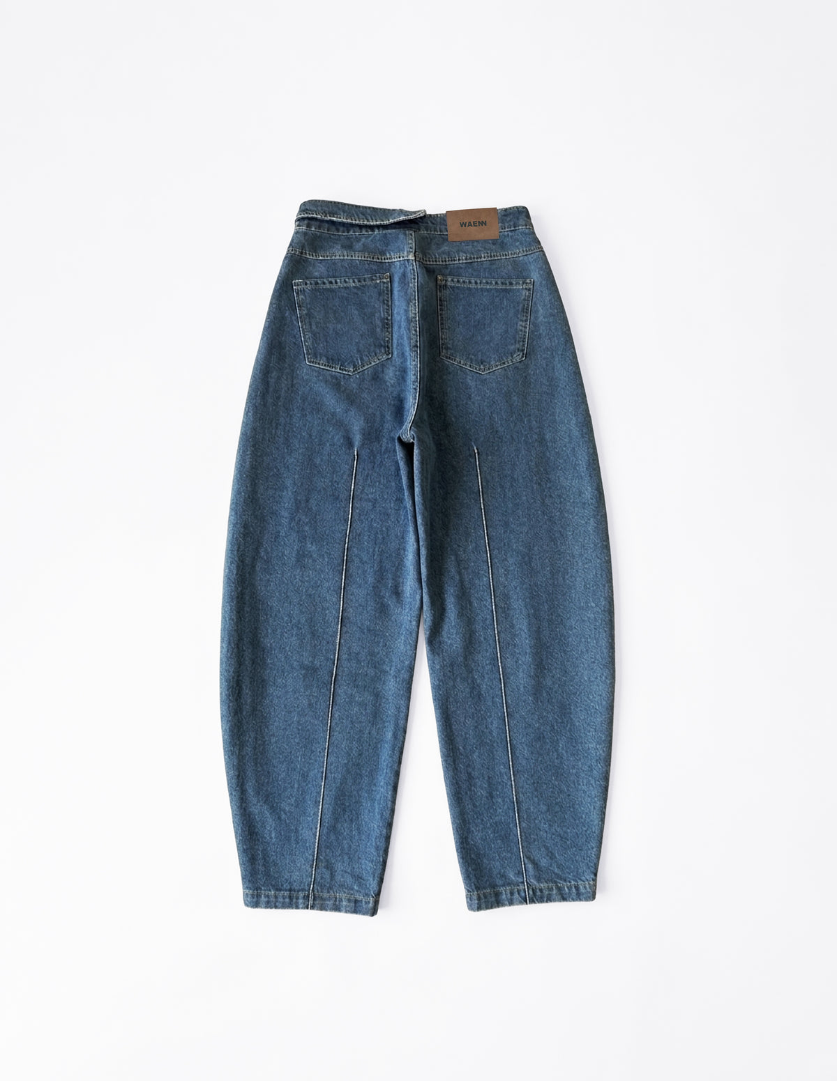 Pantalón Ballon Jeans de denim 100% algodón en azul, vista trasera